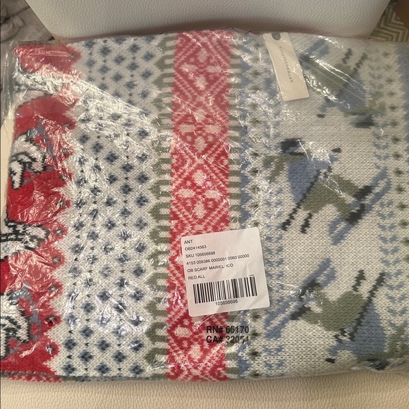Anthropologie NWT Ski Fair-isle Winter Scarf Winter Icon GORGEOUS - Picture 3 of 6